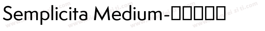 Semplicita Medium字体转换